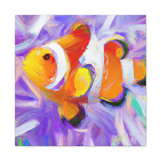 "Clownfish Undersea Dance" - Canvas