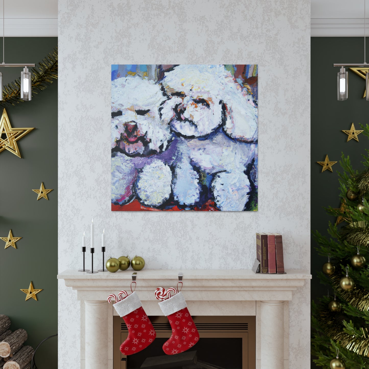 Bichon Frise Impressionism - Canvas