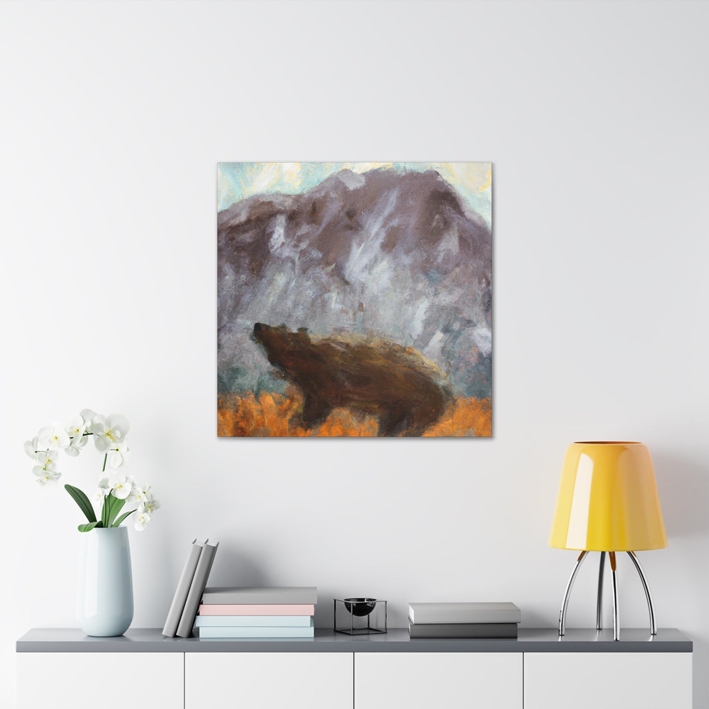 "The Brown Bear Roars" - Canvas