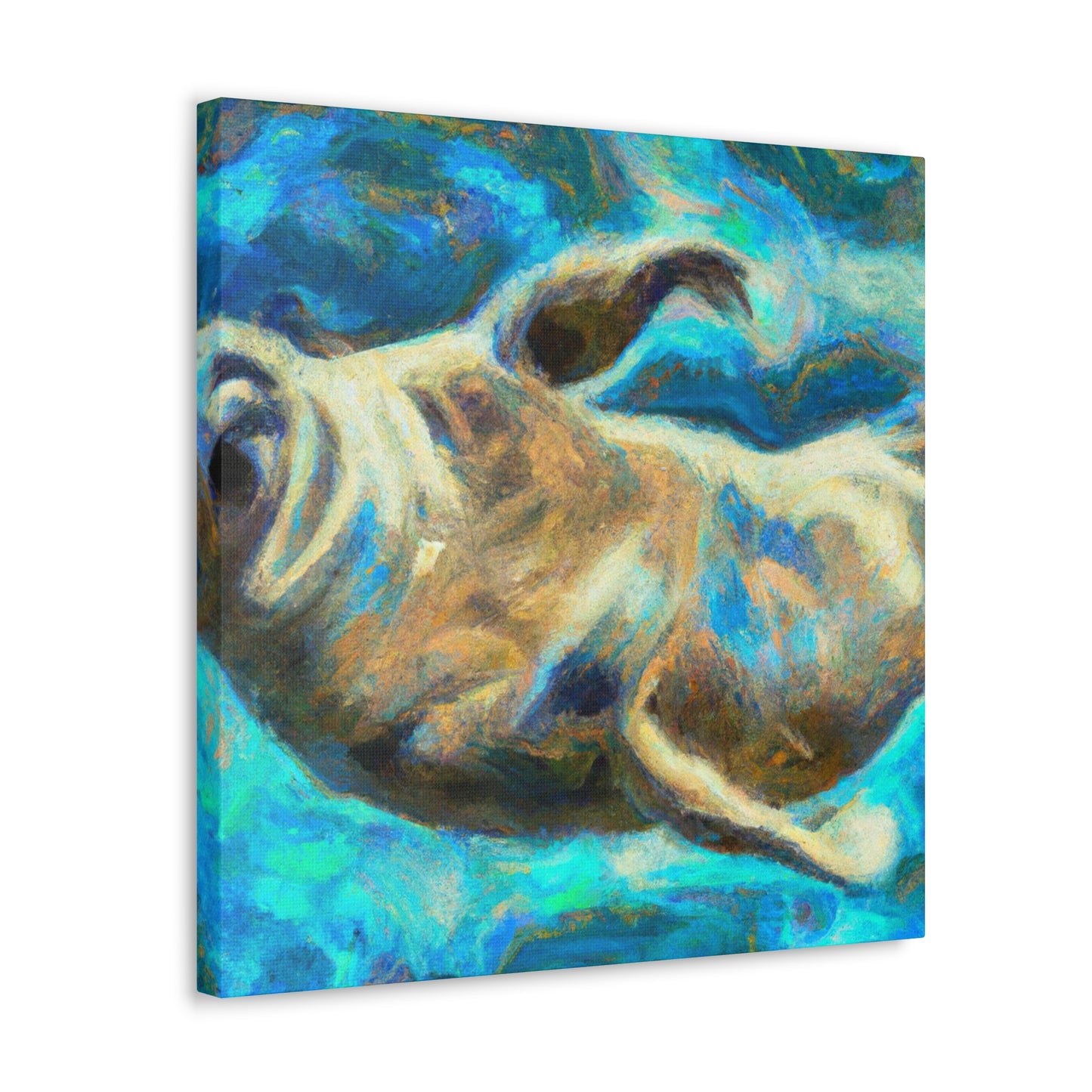 "Seal in the Moonlight" - Canvas