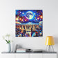 Lunar Celebration on Shore - Canvas