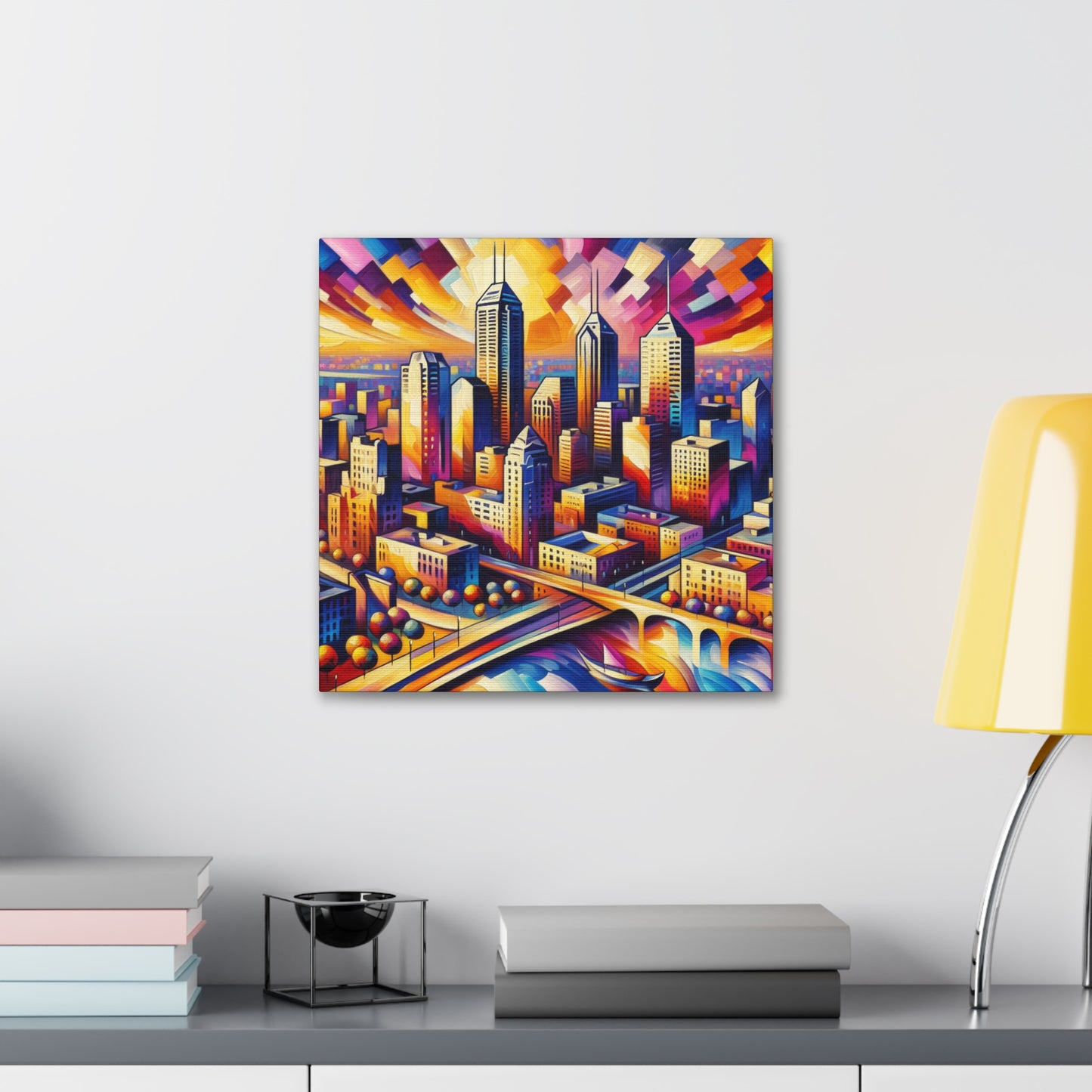 "Enigmatic Urban Dreamscape" - Canvas