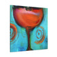 "Cheers to Wine Glass" - Canvas