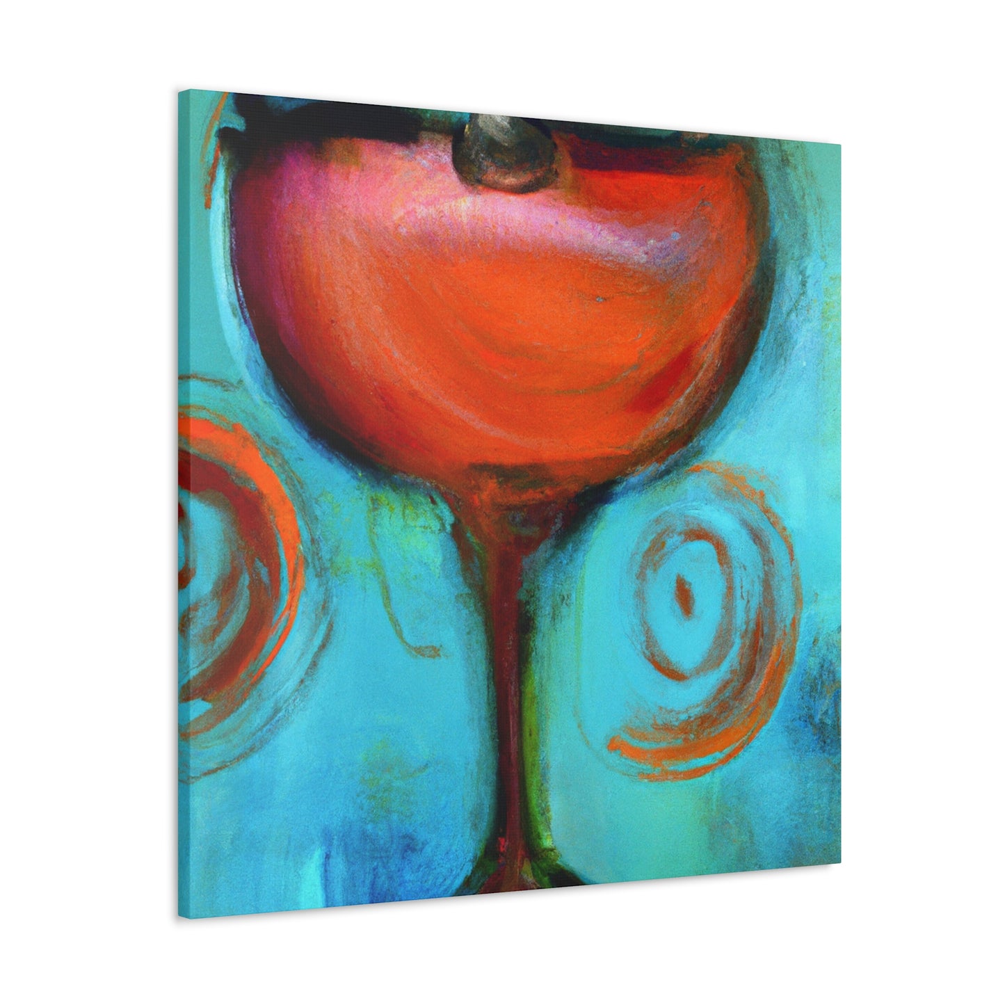 "Cheers to Wine Glass" - Canvas