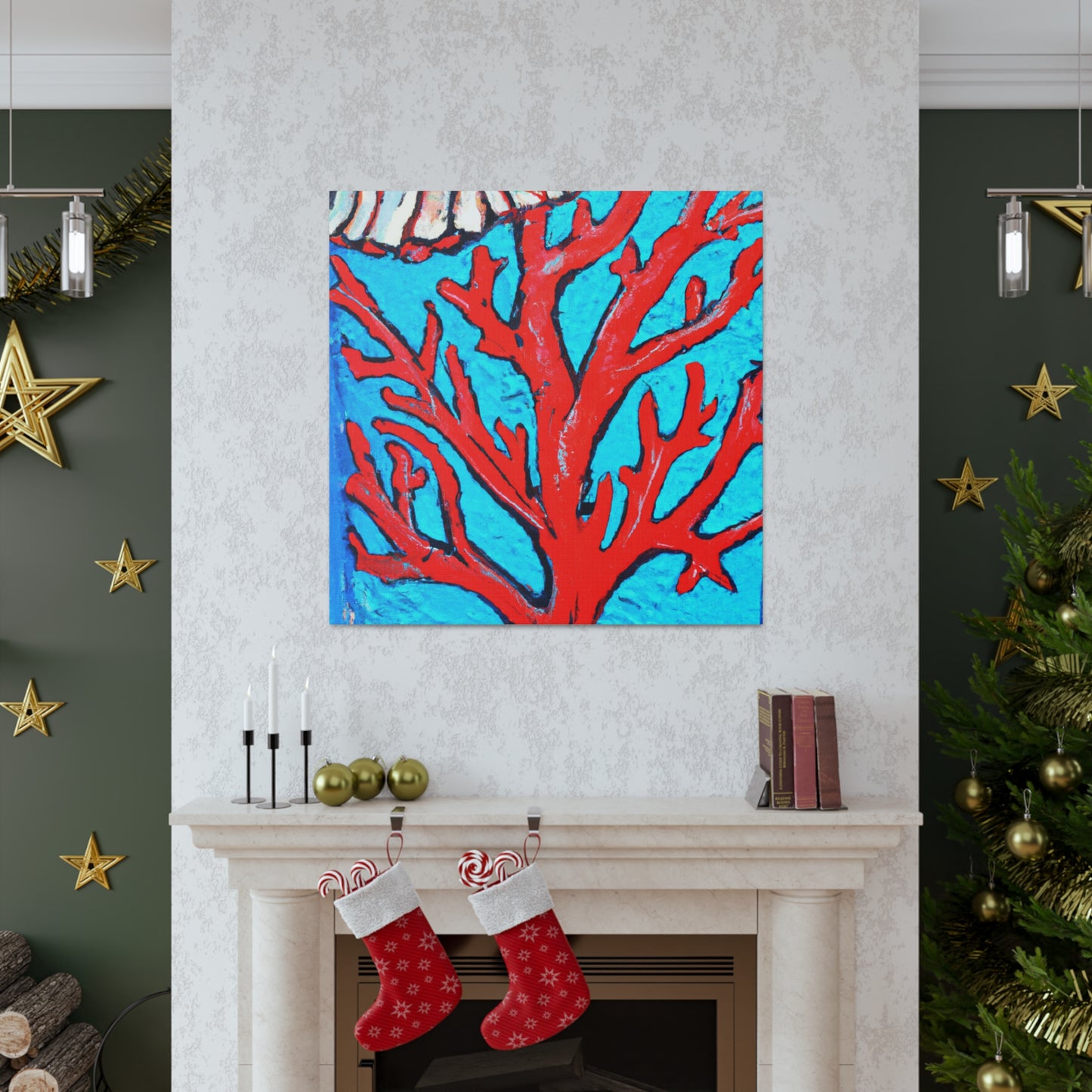 Coral Garden Splendor - Canvas