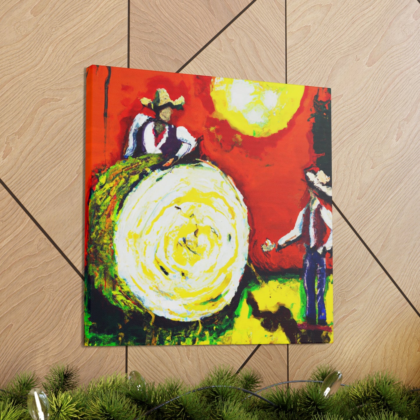 "Summer's Hay Harvest Scene" - Canvas