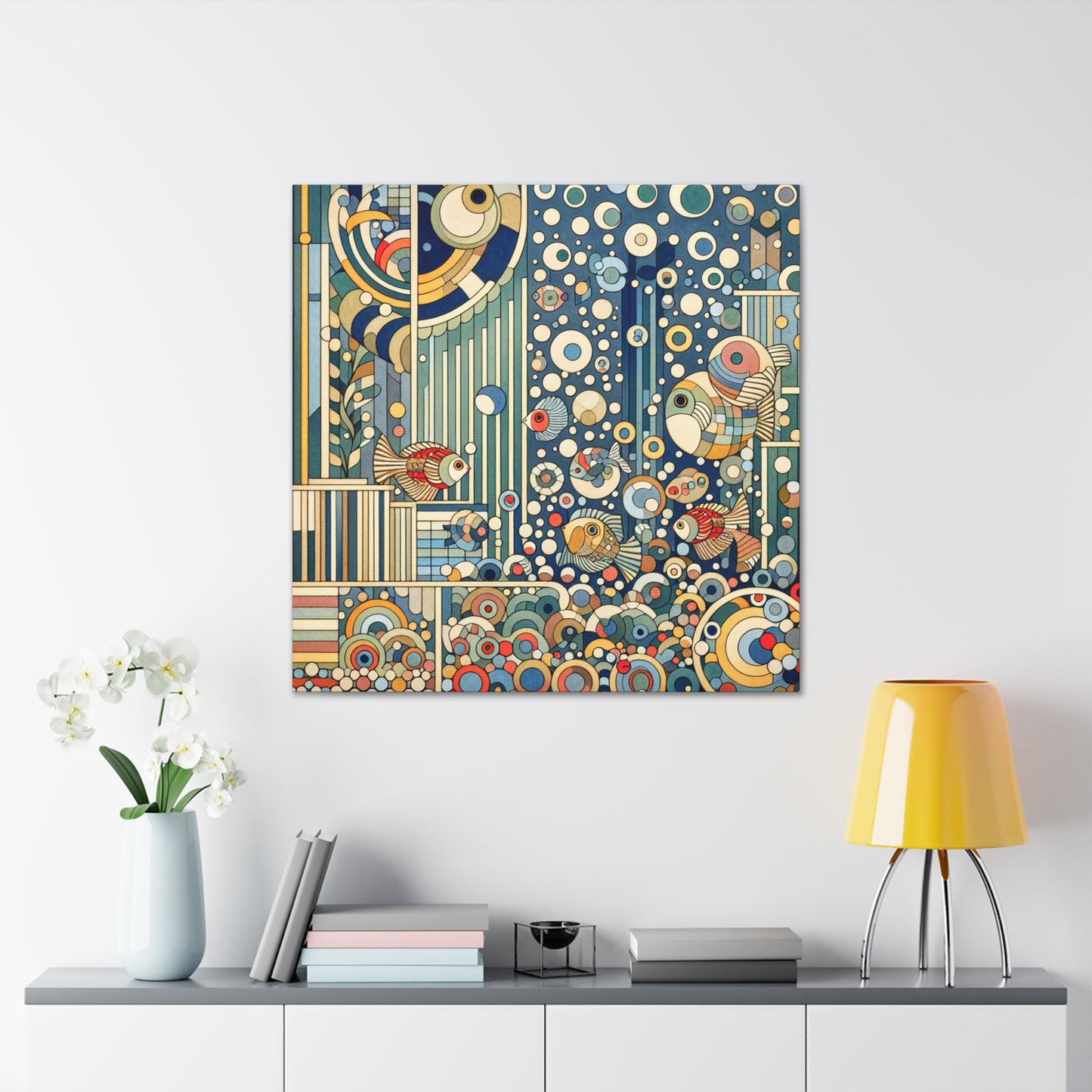 Whimsical Aquatic Serenity - Canvas