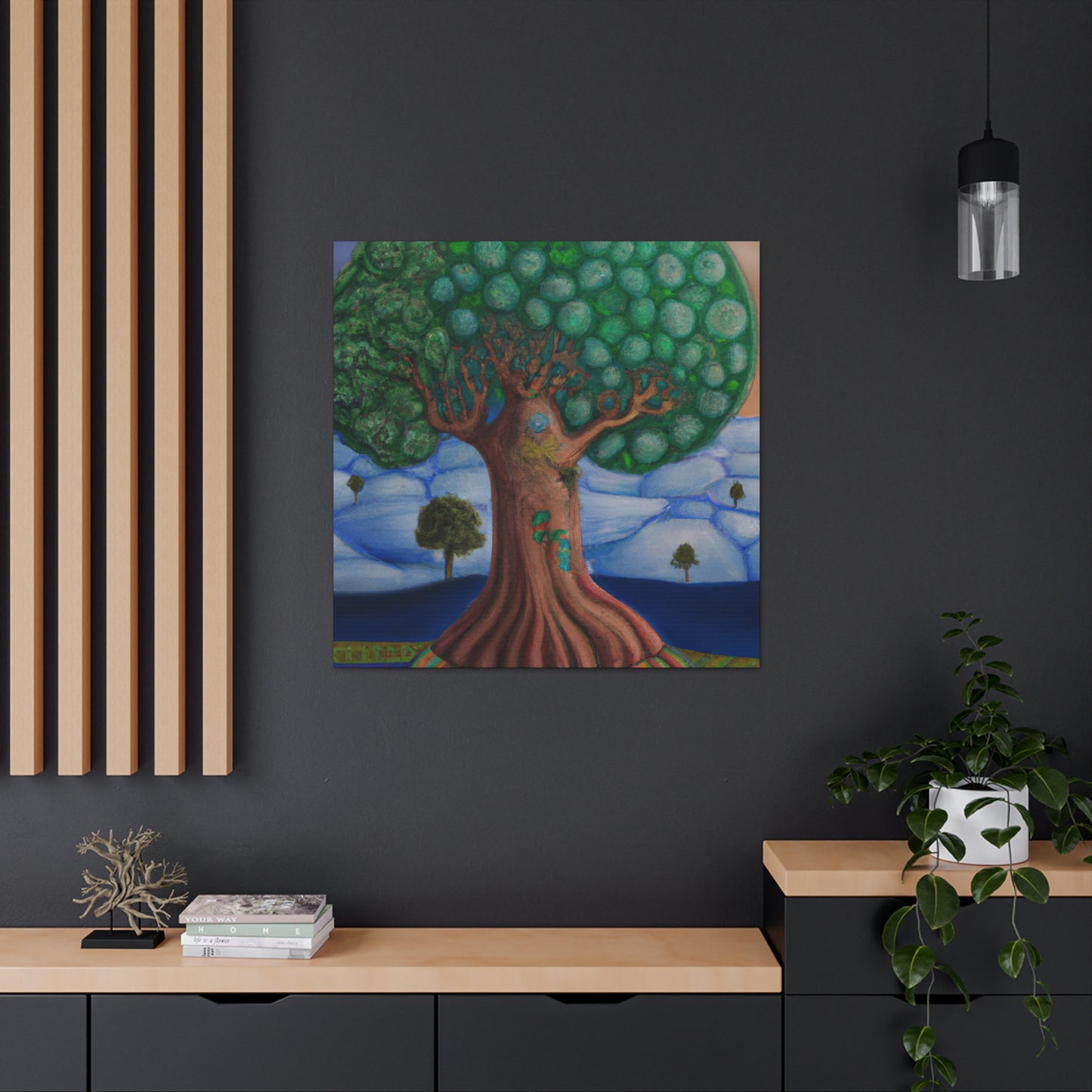 "Oak Tree in Dreamscape" - Canvas