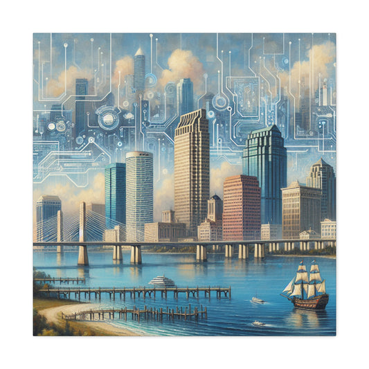 "Sunset Majesty in Tampa" - Canvas