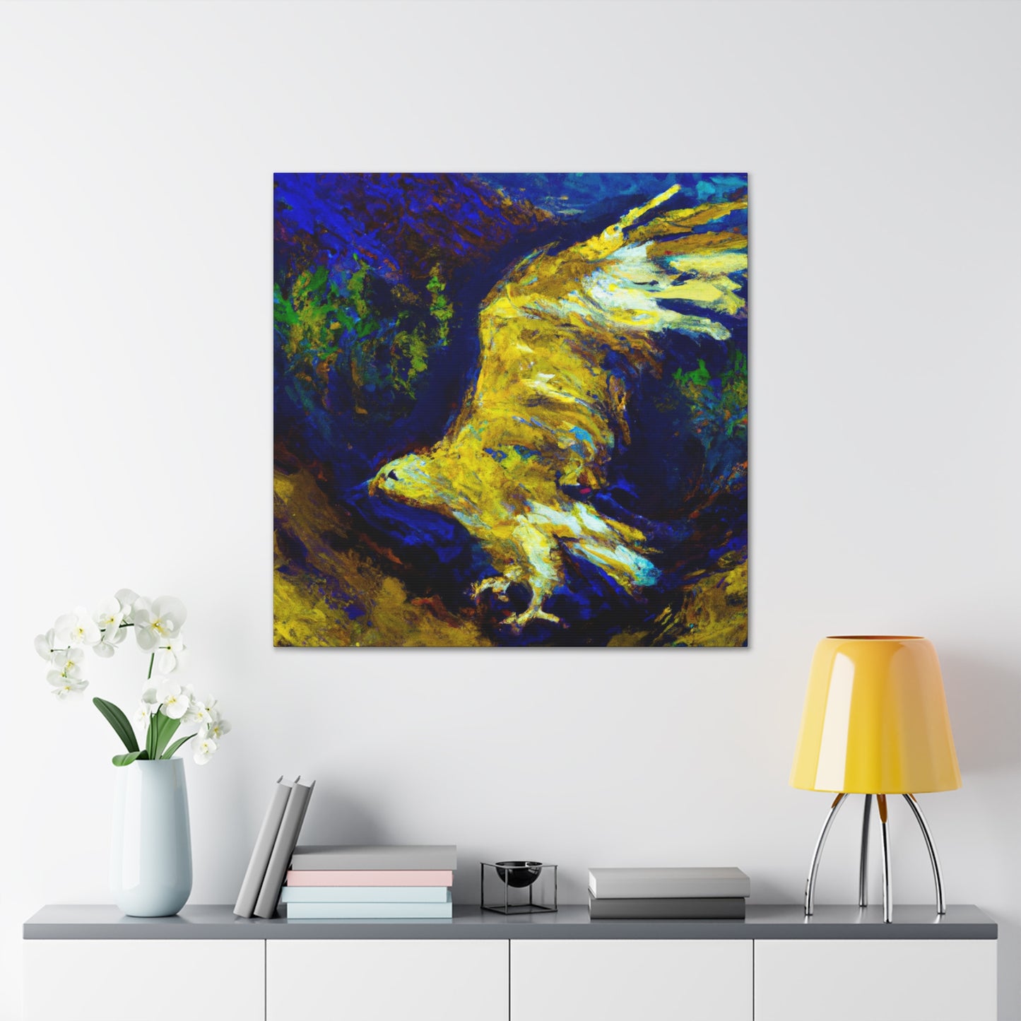 Golden Eagle Flight. - Canvas