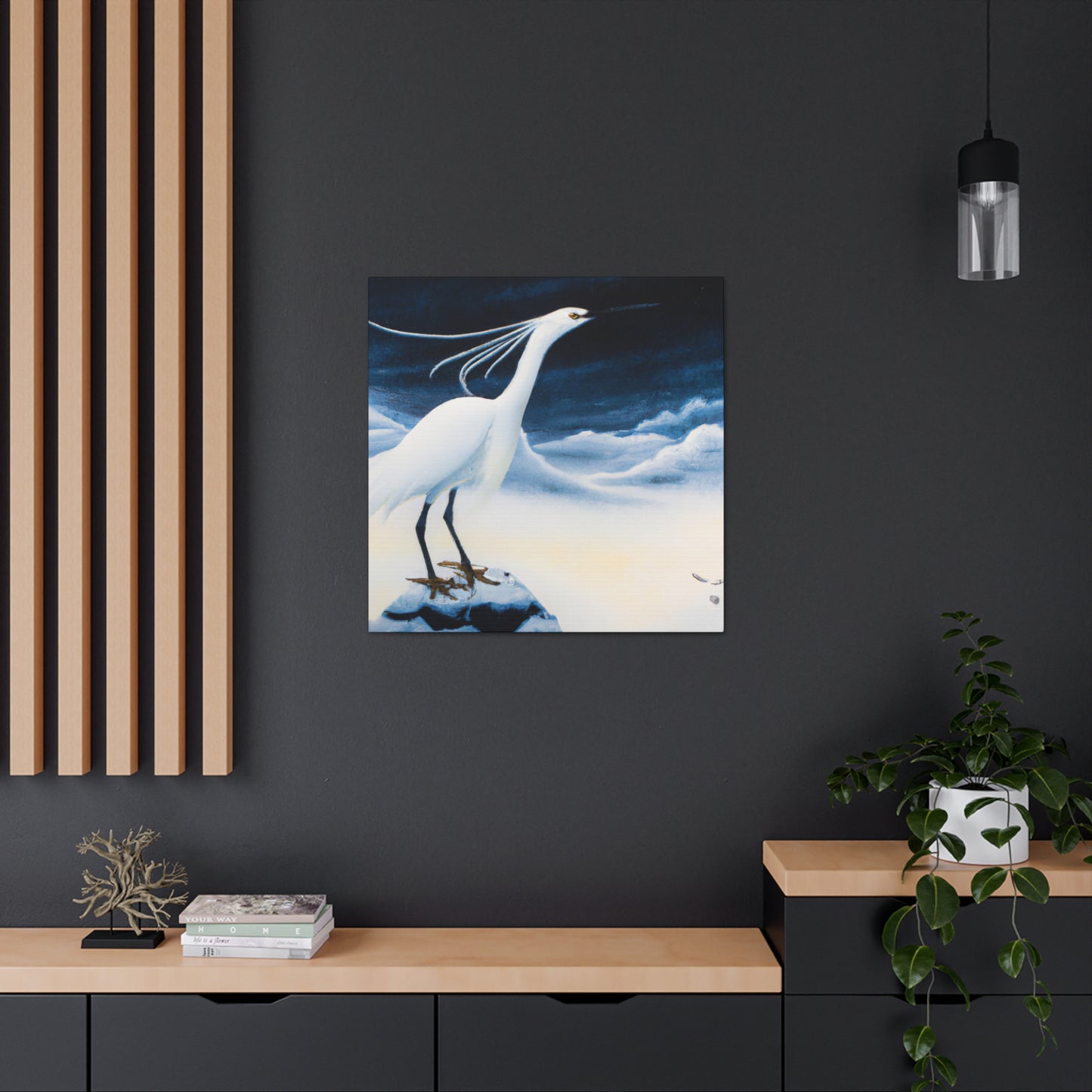 Snowy Egret Splendor - Canvas