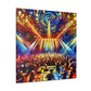 Rhythmic Night Reverberation - Canvas