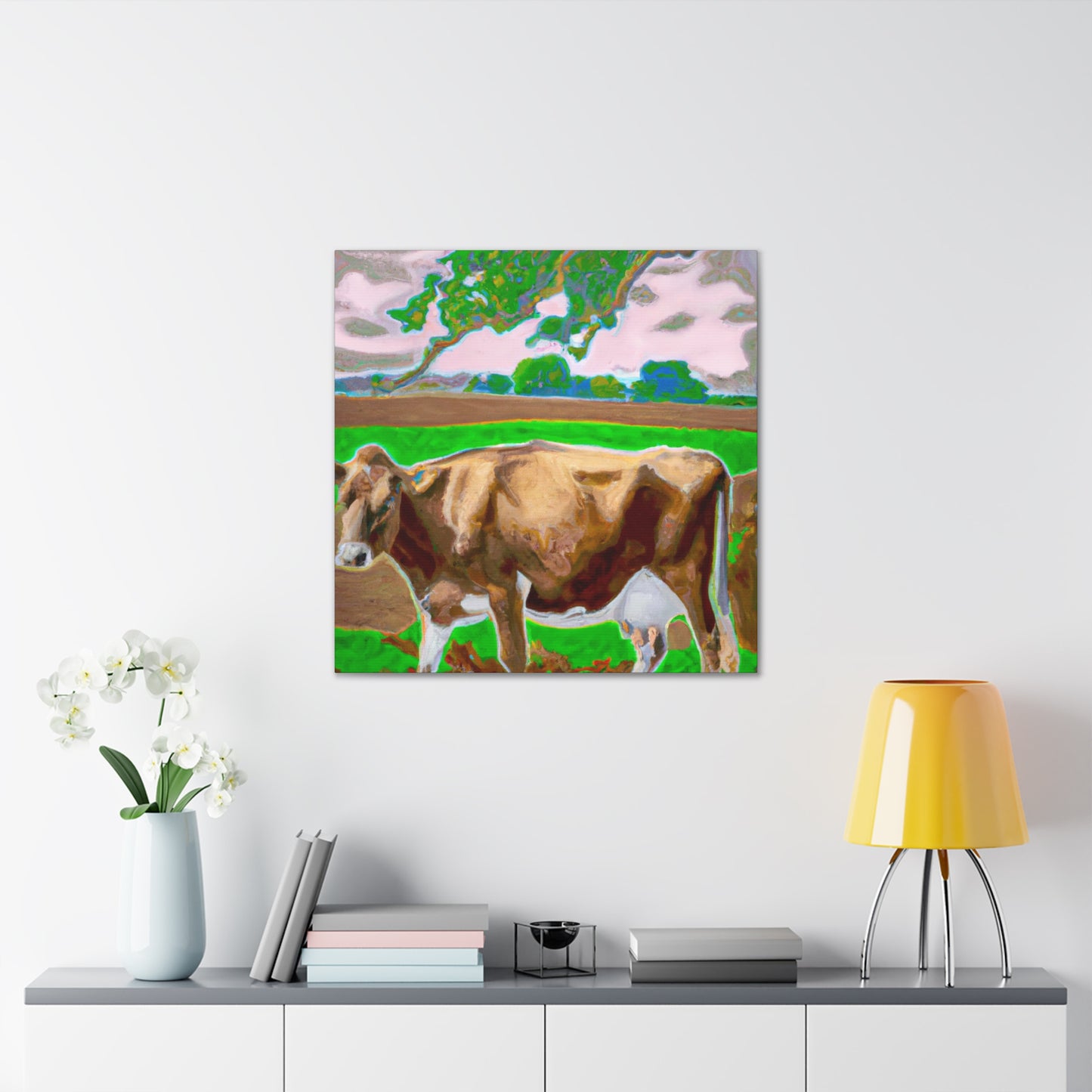 Majestic Jersey Cattle - Canvas