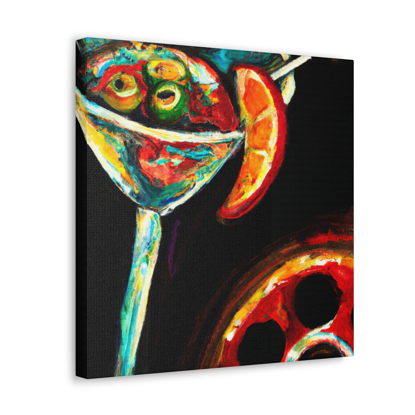 "Martini at Midnight Escape" - Canvas