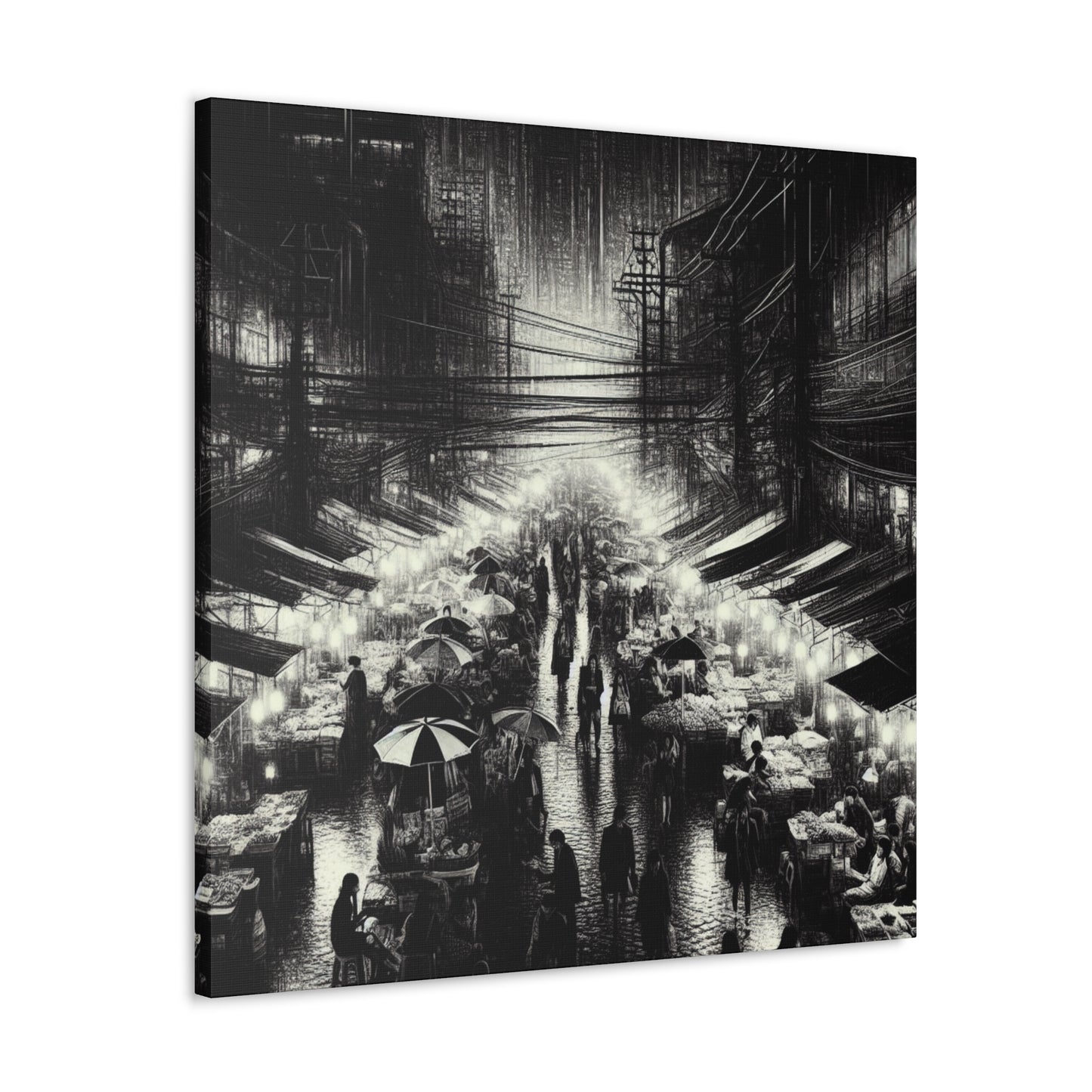 "Luminous Urban Extravaganza" - Canvas