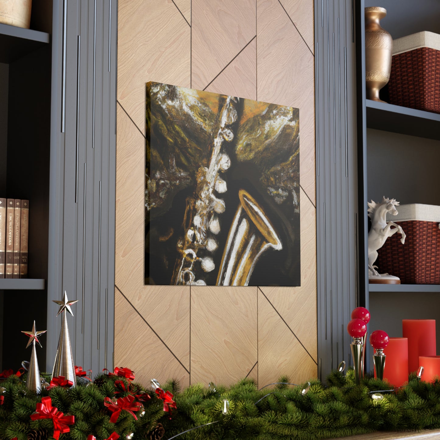 "Clarinet in Reflection" - Canvas