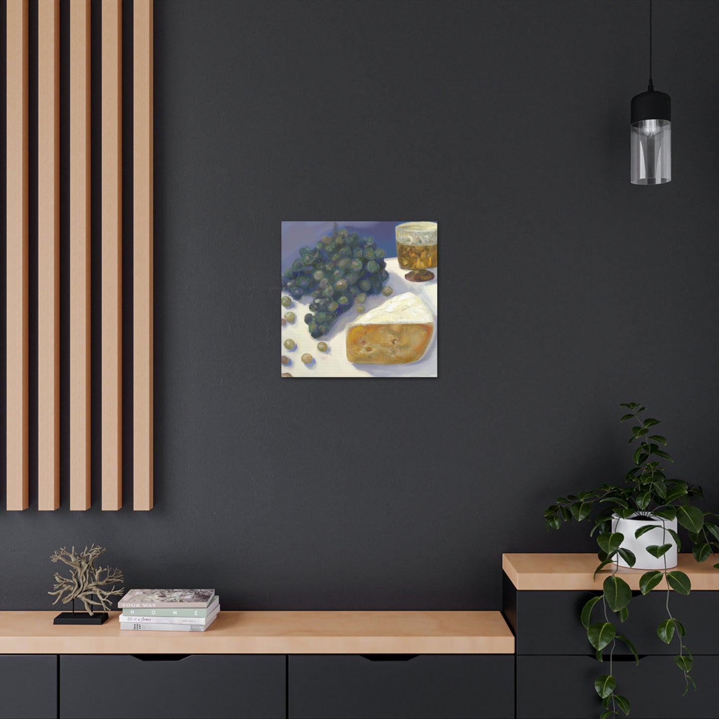 Cheese and Grapes Feast - Canvas