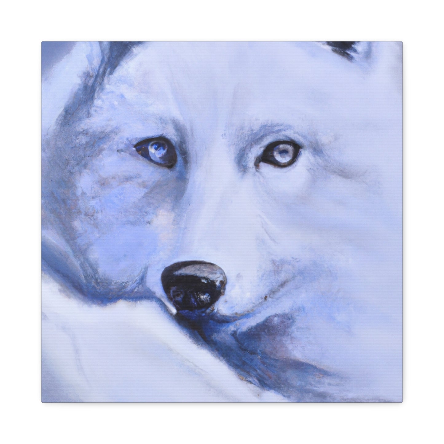 "Arctic Wolf Hyperrealism" - Canvas