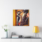 Downy Woodpecker Dreamscape - Canvas