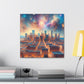 "Vibrant Urban Serenity" - Canvas