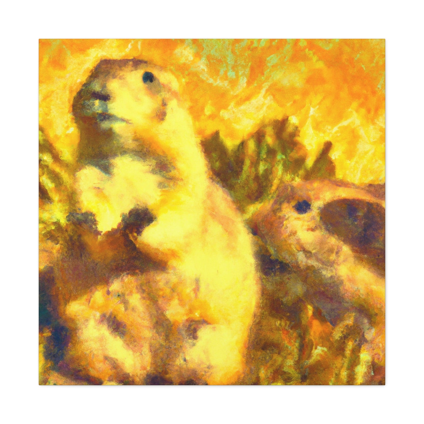 "Prairie Dog's Exuberance" - Canvas