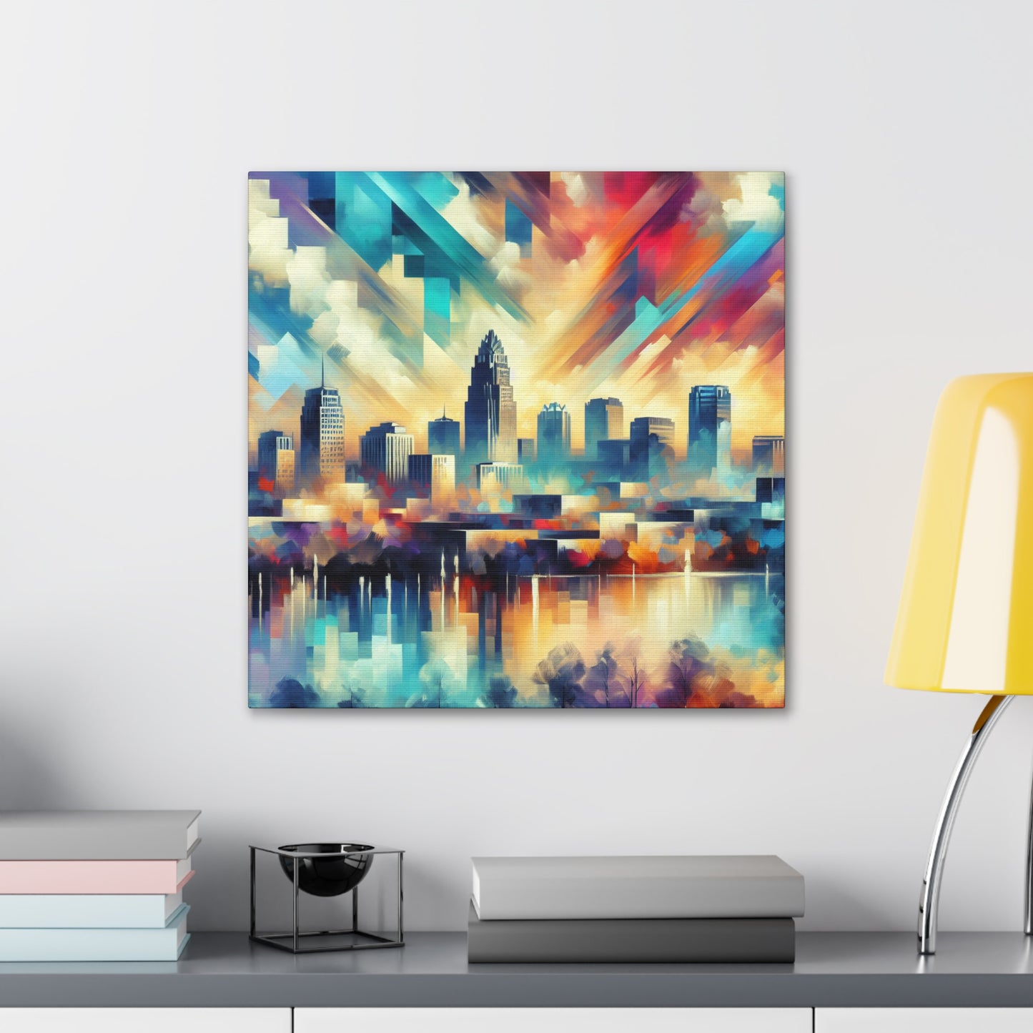 "Cityscape of Raleigh" - Canvas