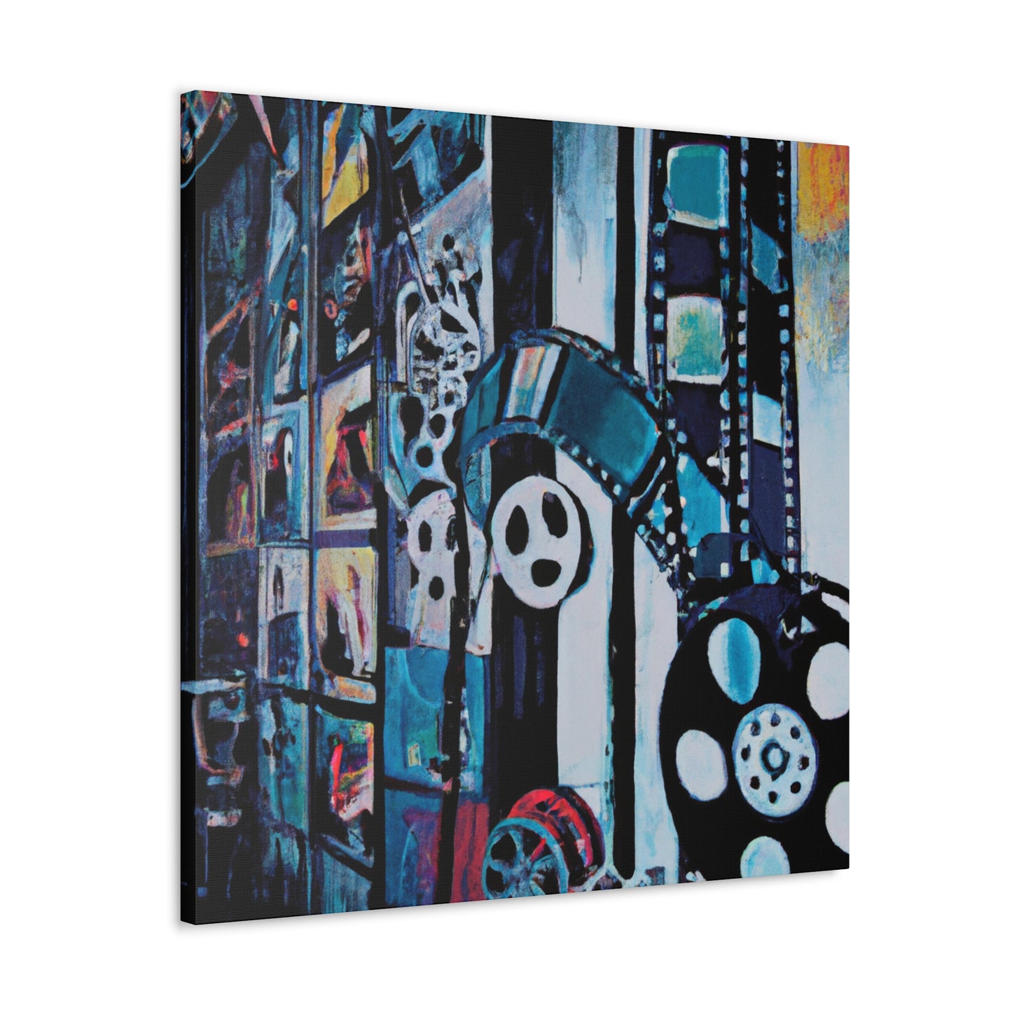 Movie Reels Reflected - Canvas