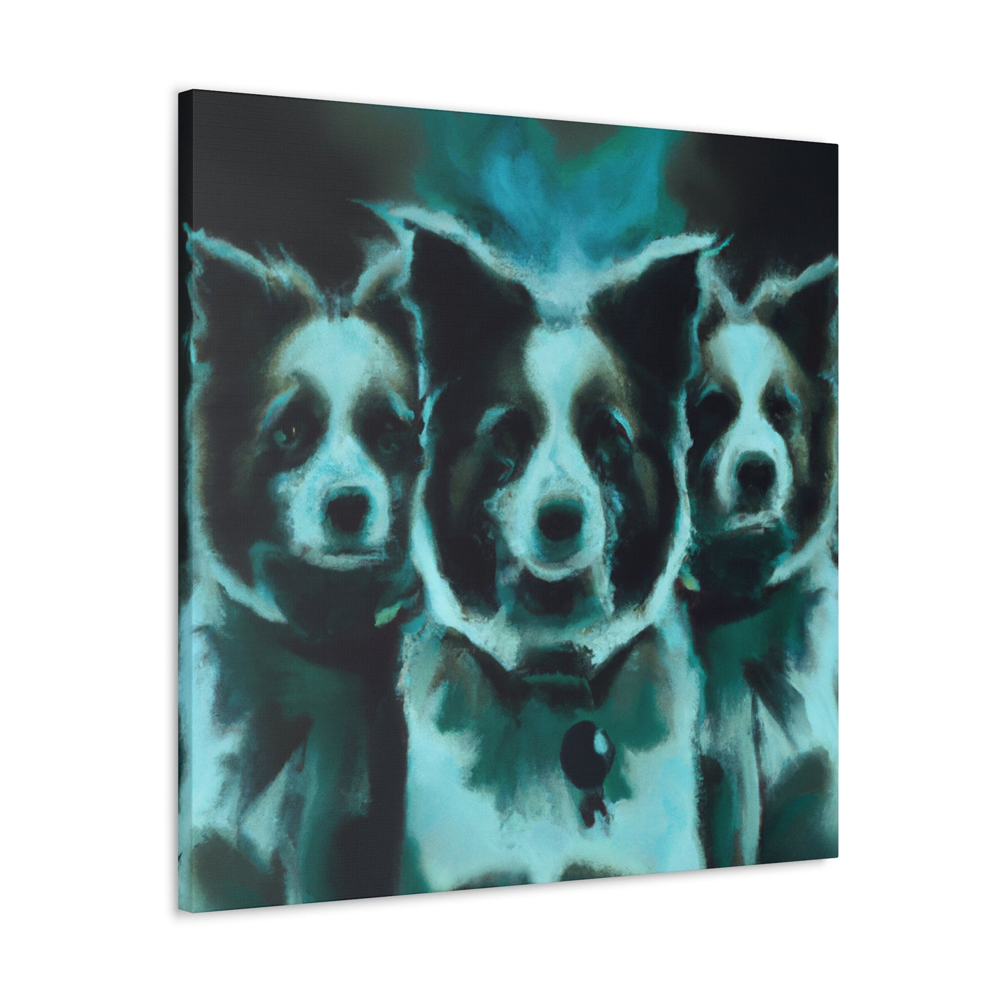 "Border Collie's Surreal Dream" - Canvas