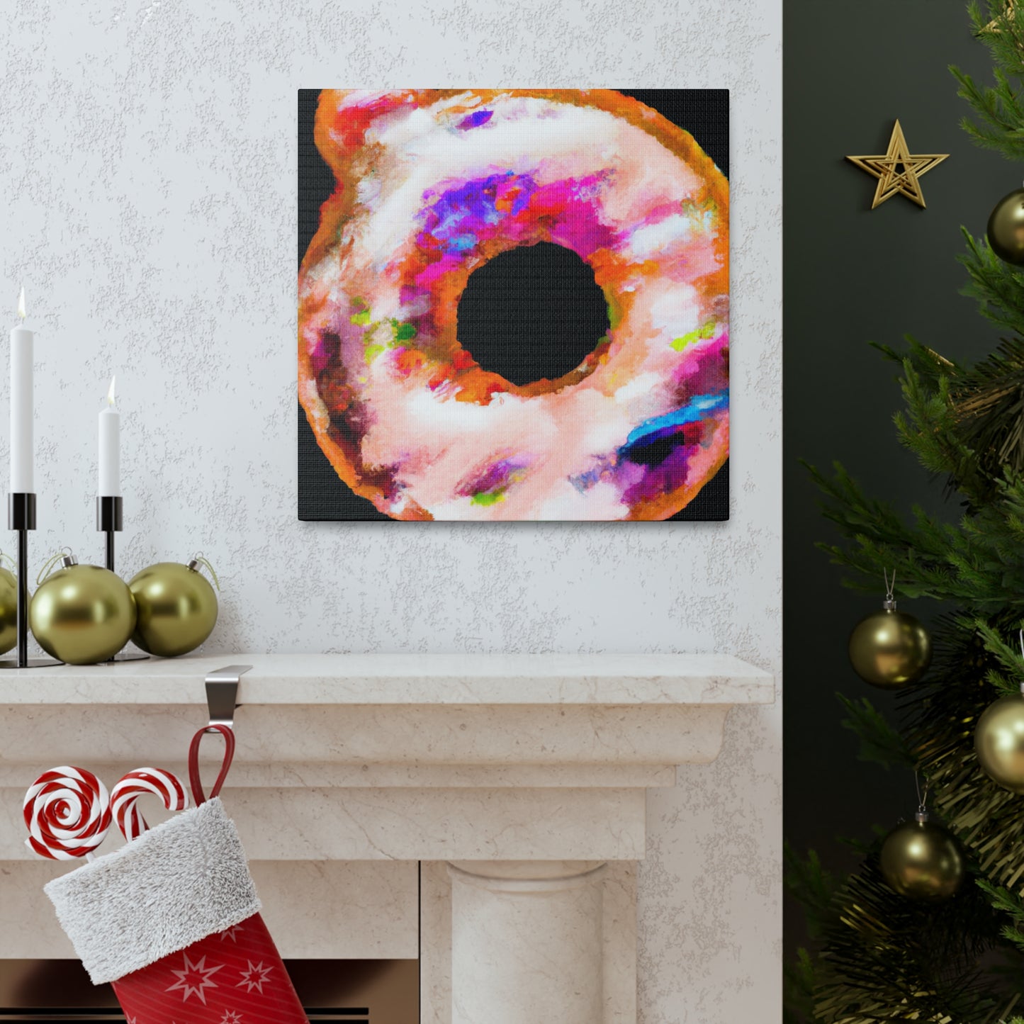 "Doughnut Fauvist Dream" - Canvas