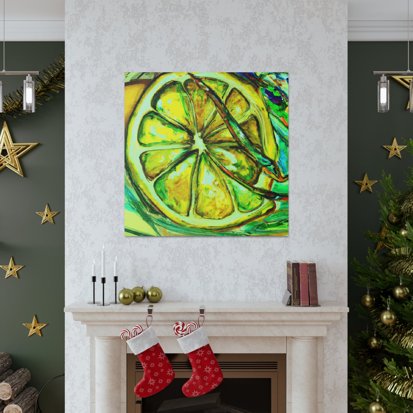 Lemon Impressionism Glows - Canvas