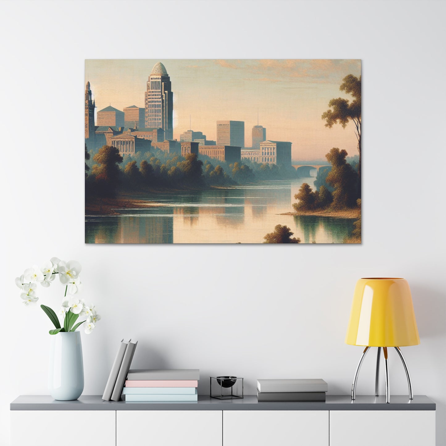 "Majestic Rivers Unveiled" - Canvas