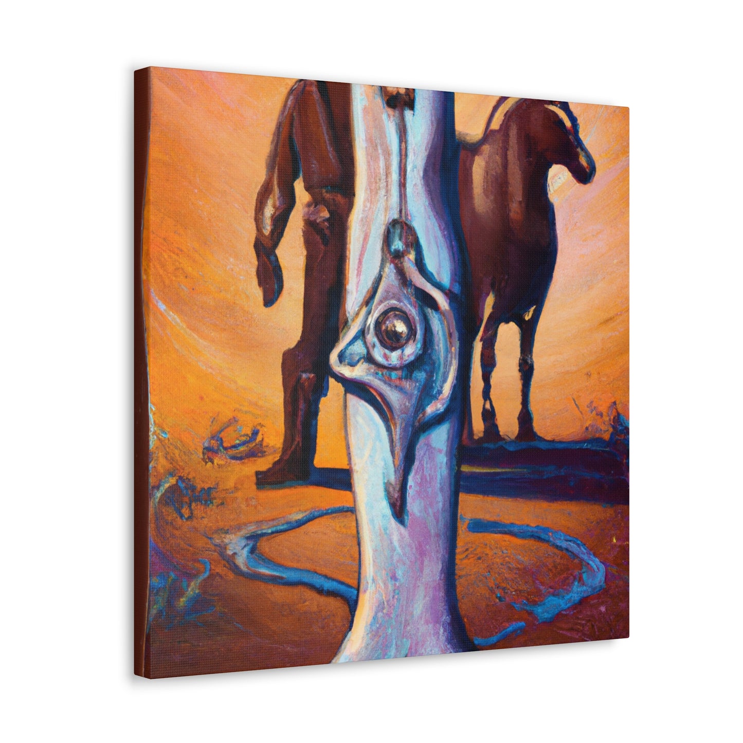 The Hitching Post Vignette - Canvas