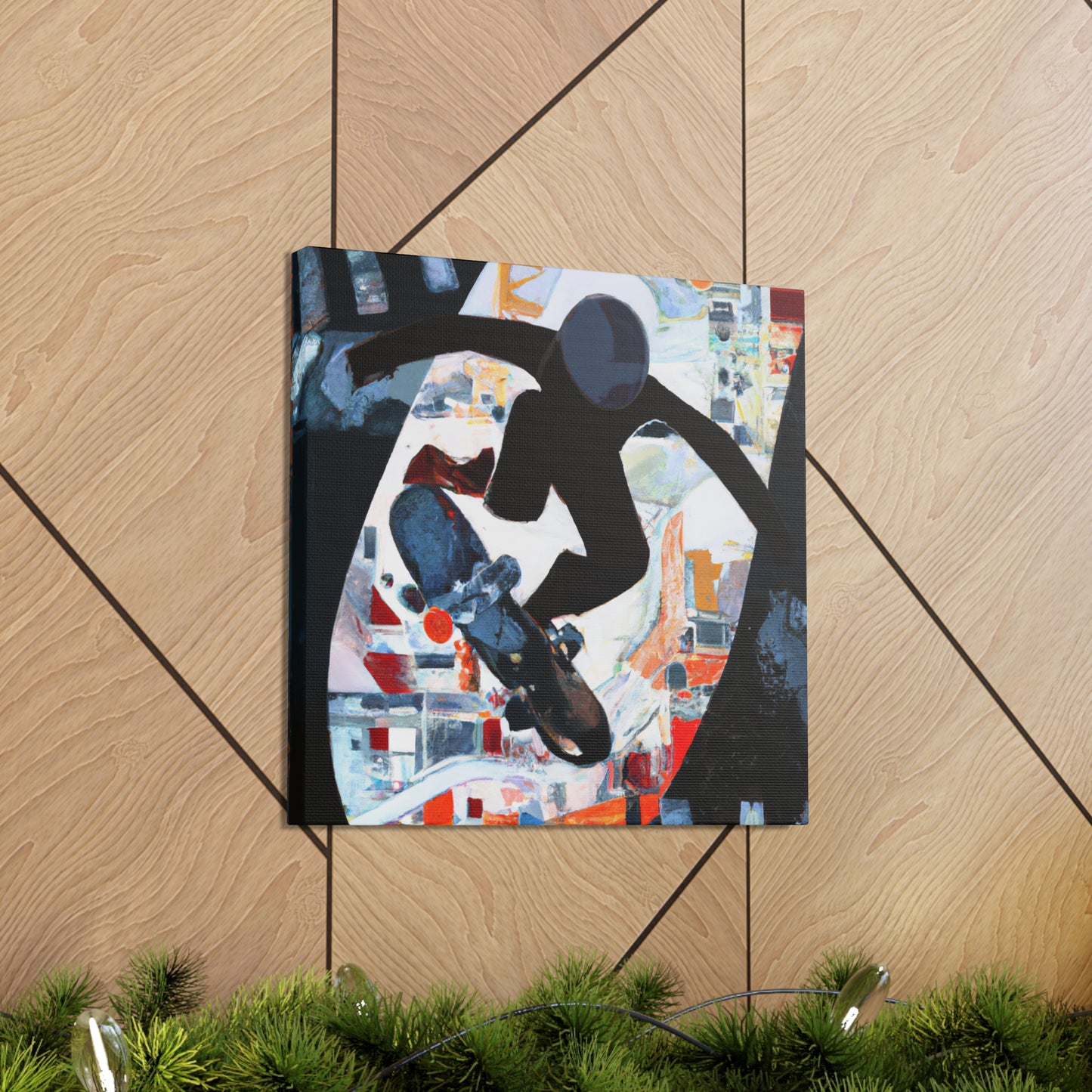 Skateboarding Art Deco - Canvas