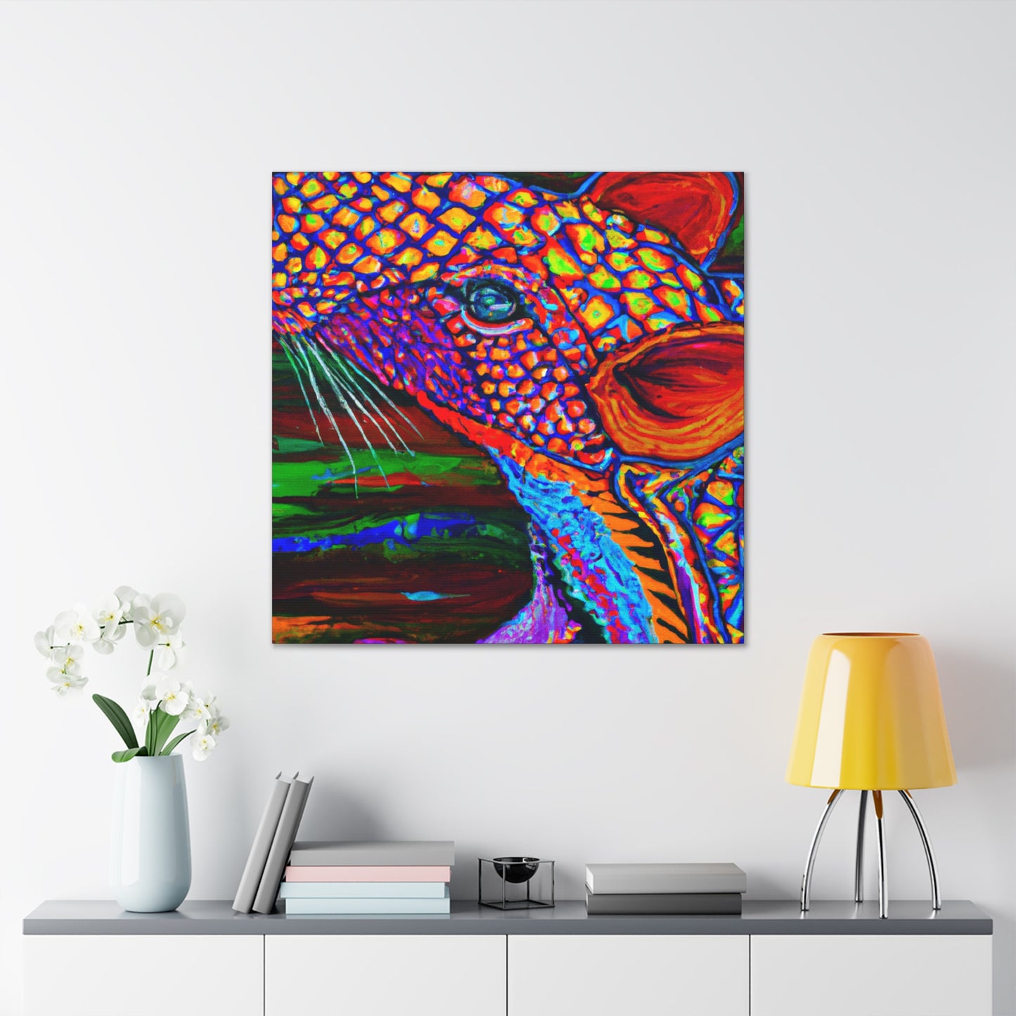 "Pangolin in India Glory" - Canvas