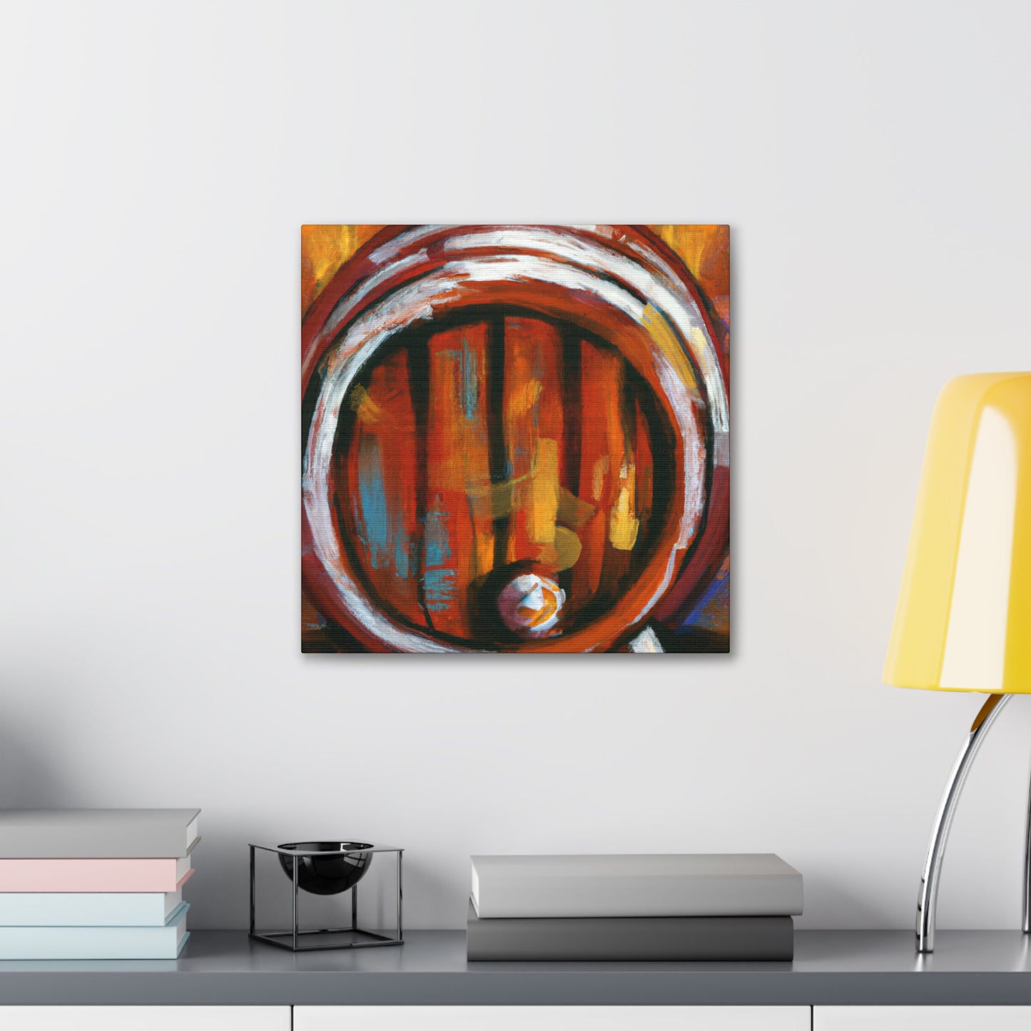 "Whisky Barrel Reflection" - Canvas