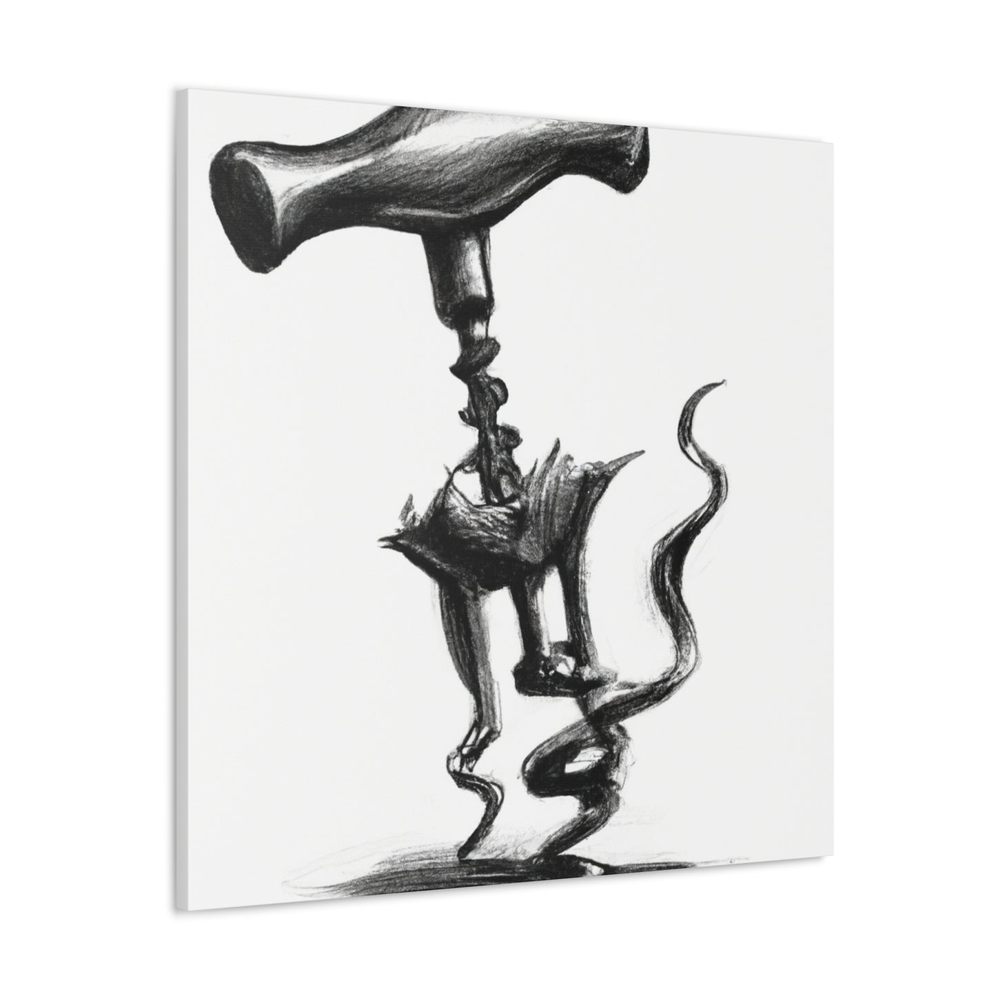 "Corkscrew's Coiled Form" - Canvas