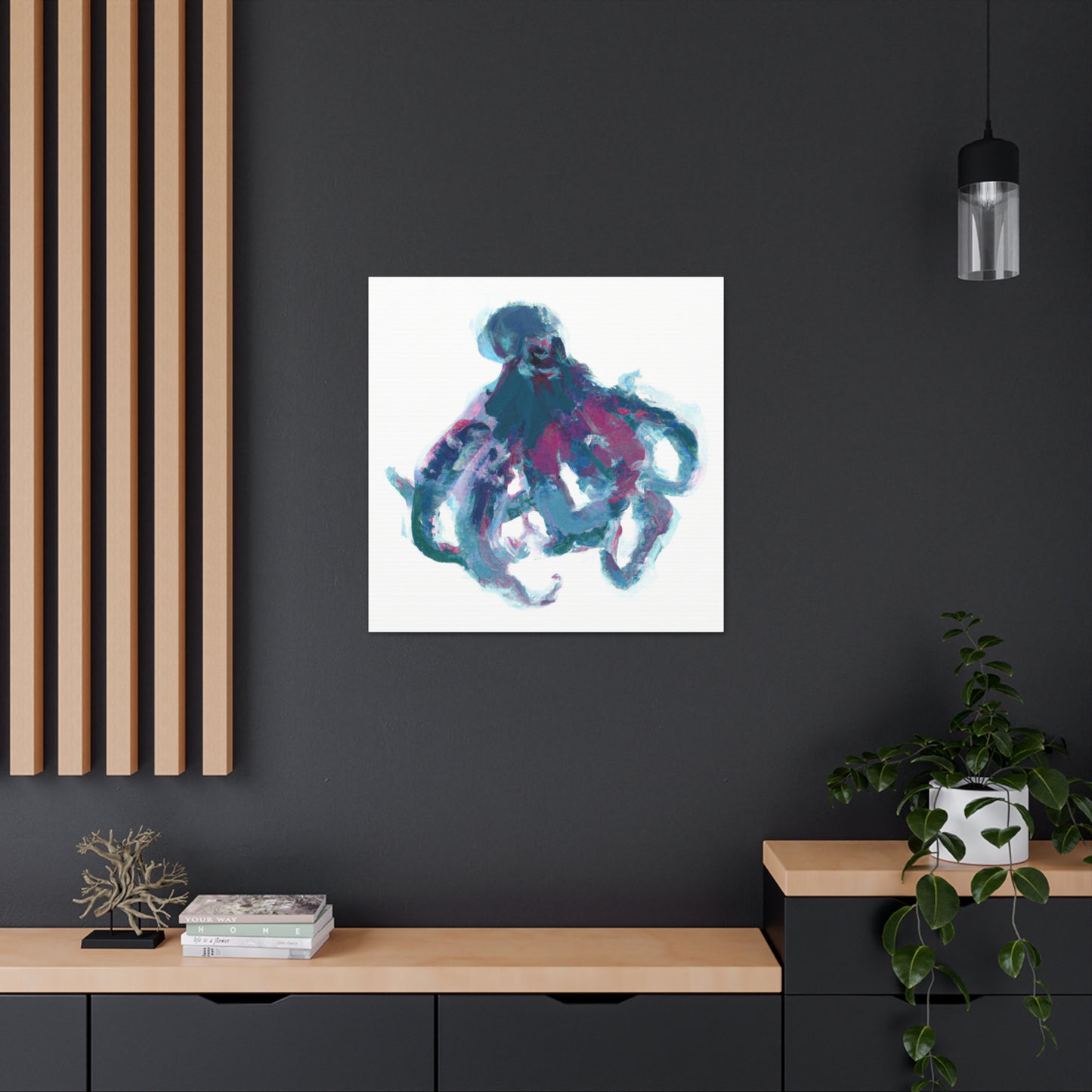 Octopus Abstract Expression - Canvas