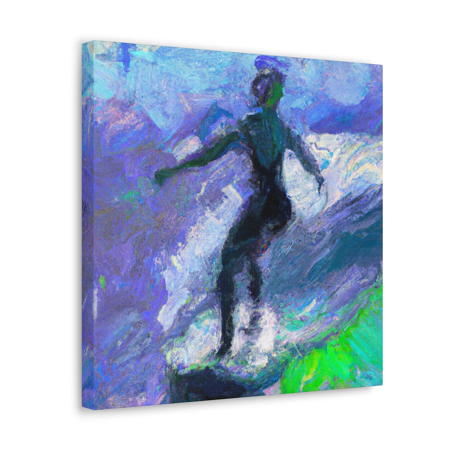 Surfers on Wave Crest - Canvas