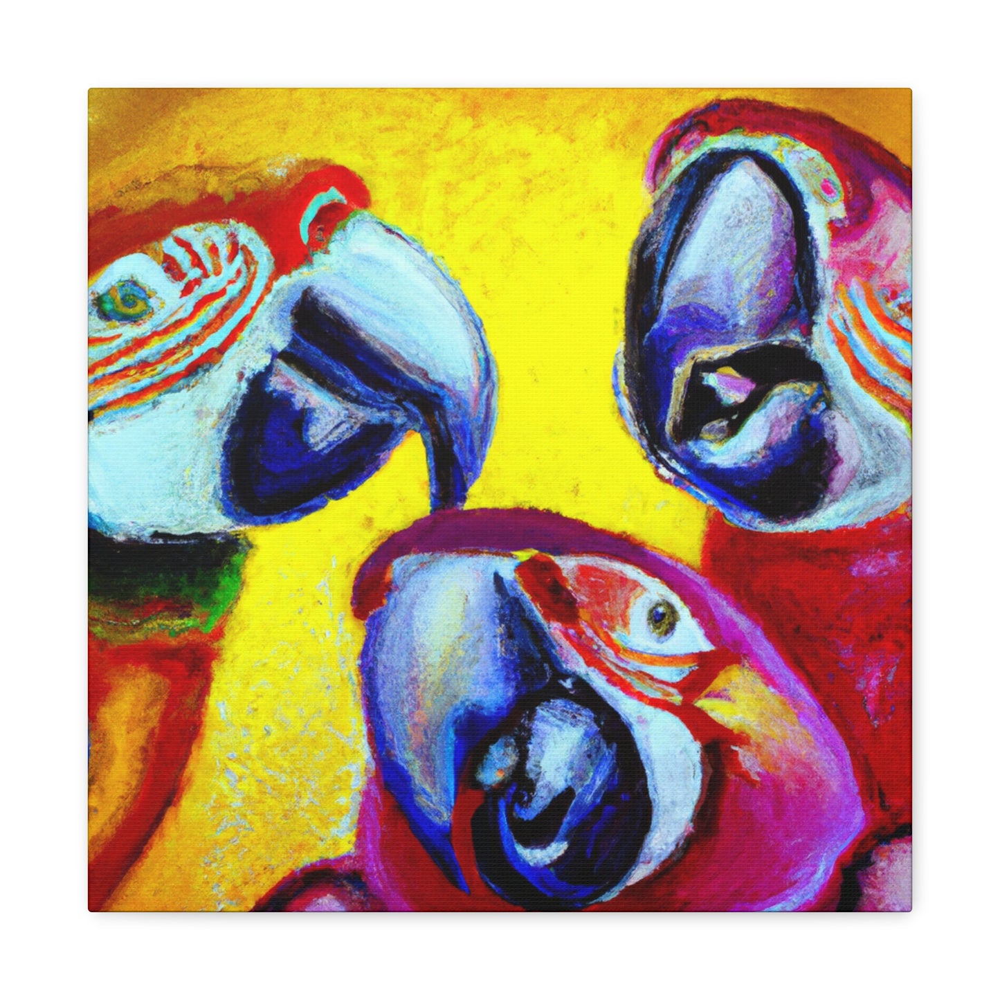 "Macaws in Wonderland" - Canvas