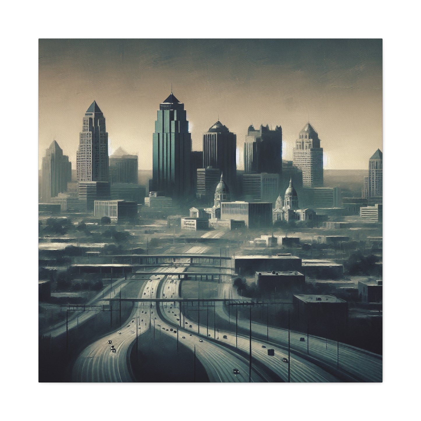 Midwest Metropolis Dreamscape - Canvas