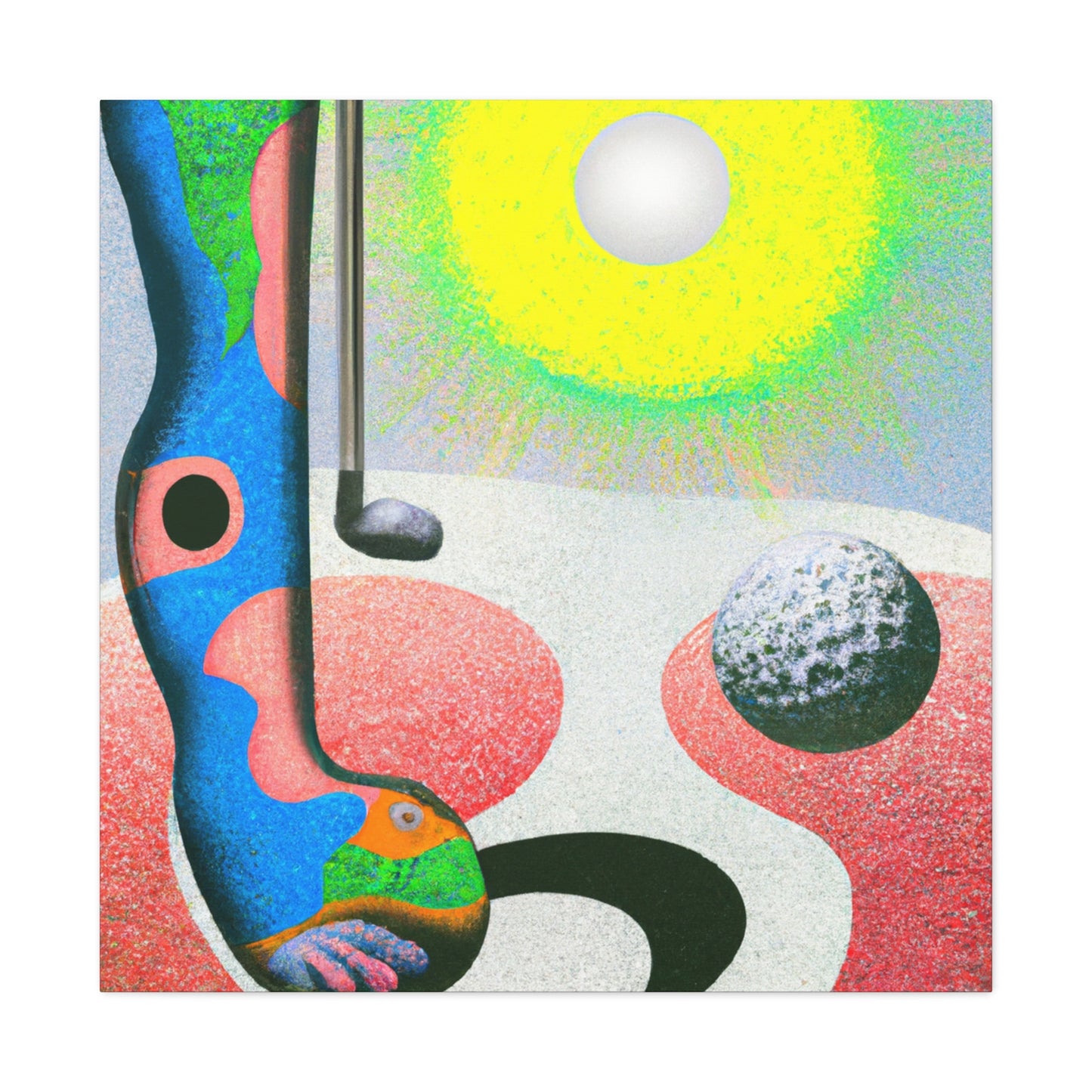 Golfers in Dreamscape - Canvas