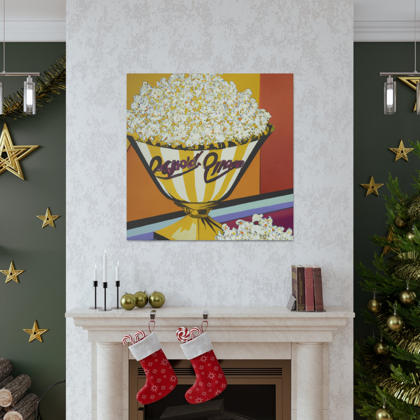 "Popcorn Art Deco Dream" - Canvas