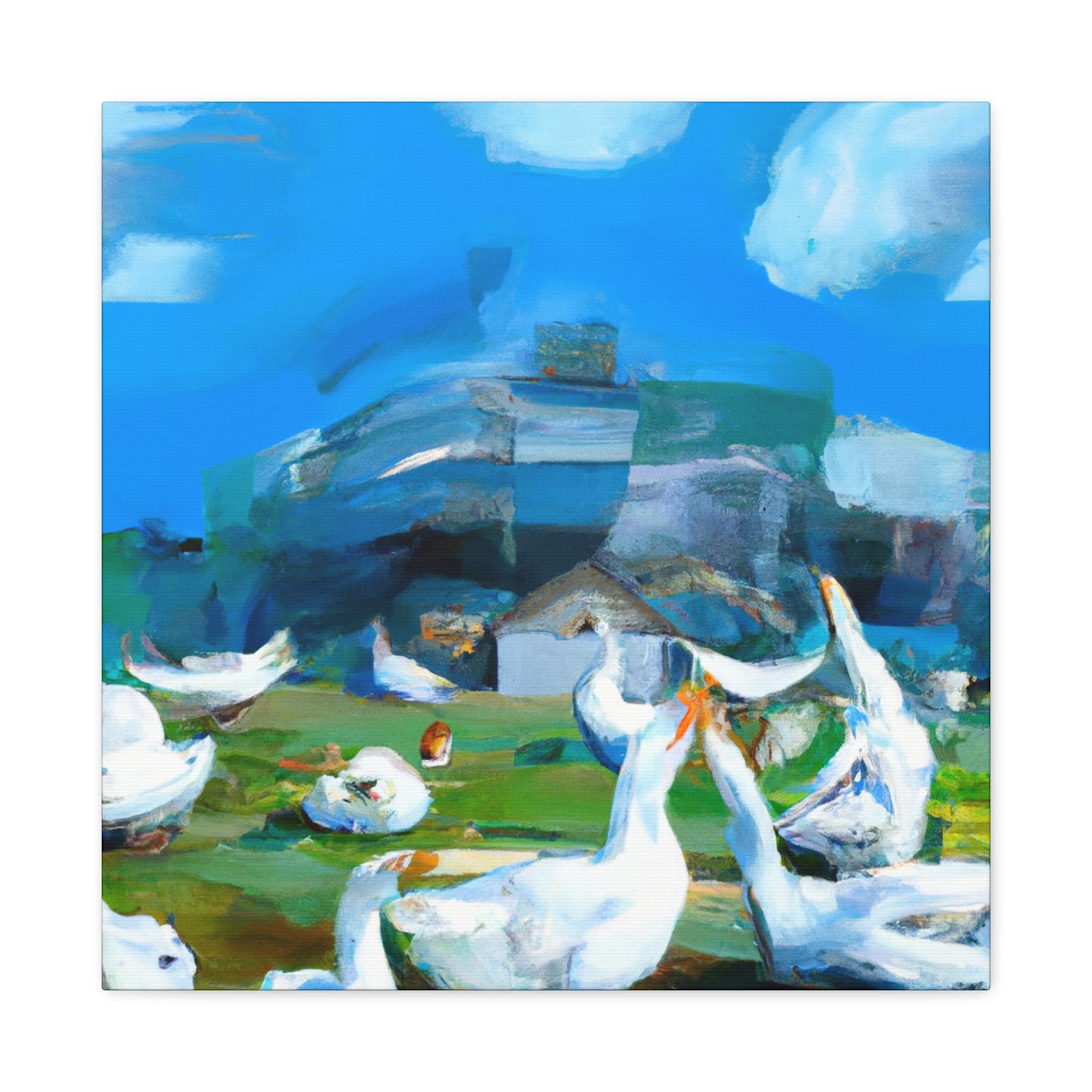 Geese in Flight Dreaming - Canvas