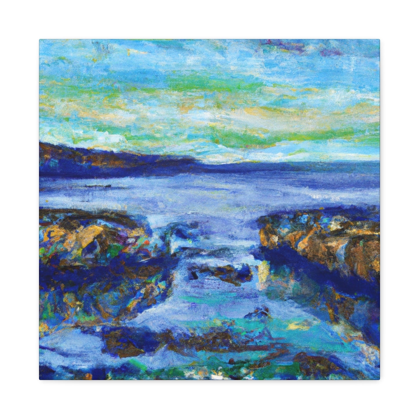 Coastline, Impressionist Style - Canvas