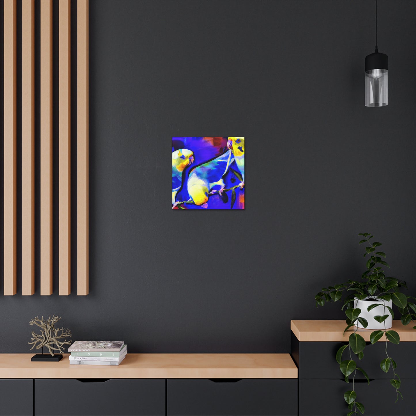 Budgies in Dreamland - Canvas