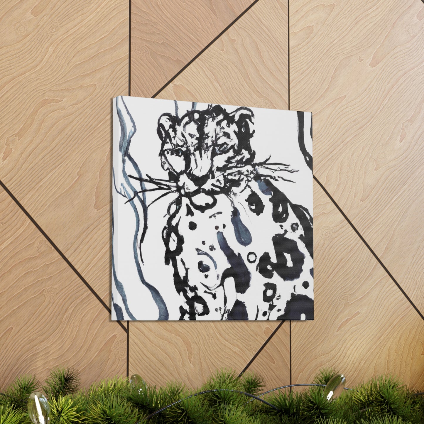 Snow Leopard Splendor - Canvas