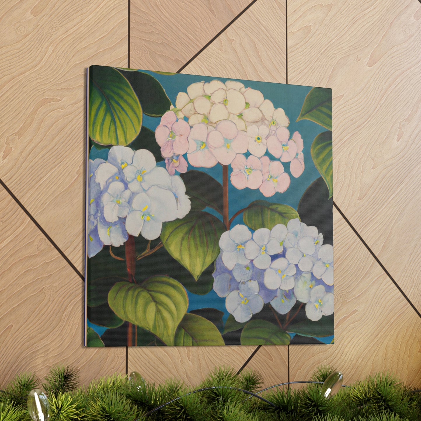 "Velvet Lace Hydrangea" - Canvas