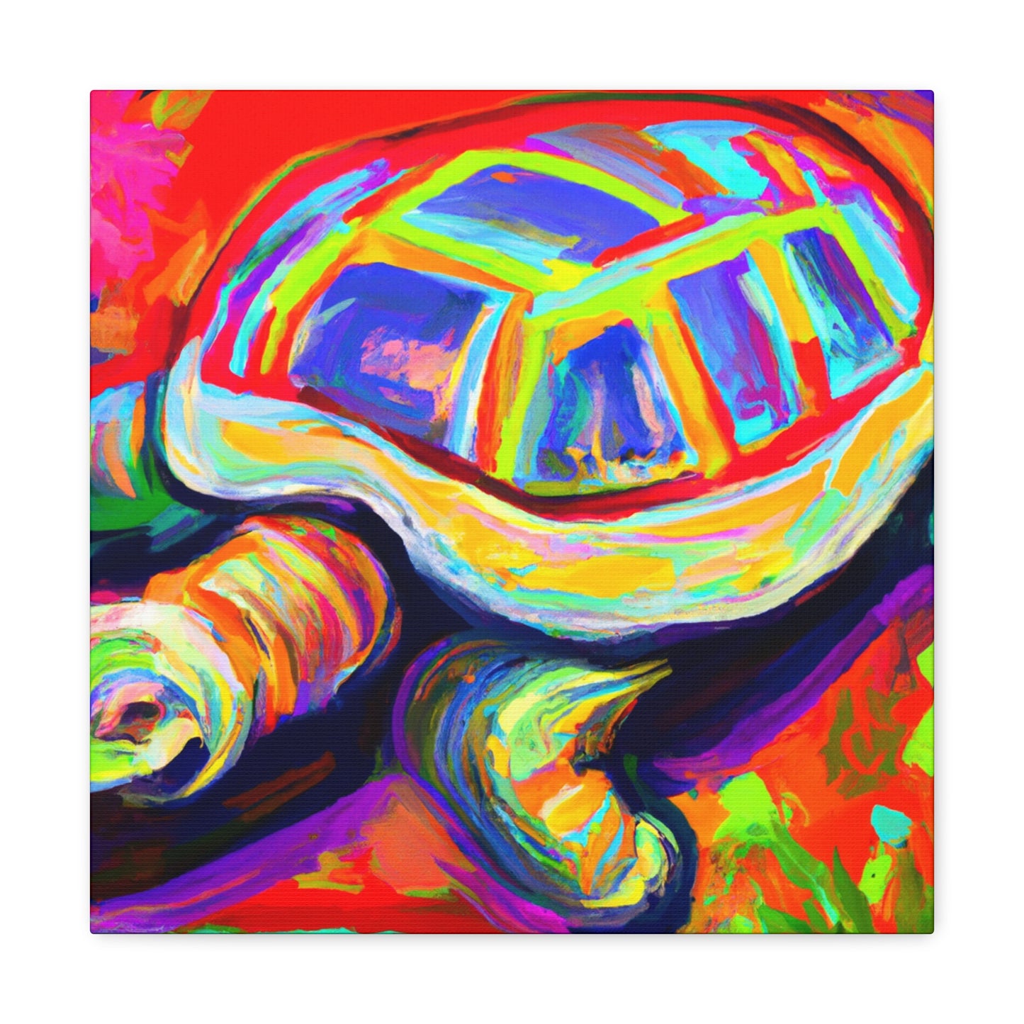 "Tortoise in Impressionism" - Canvas