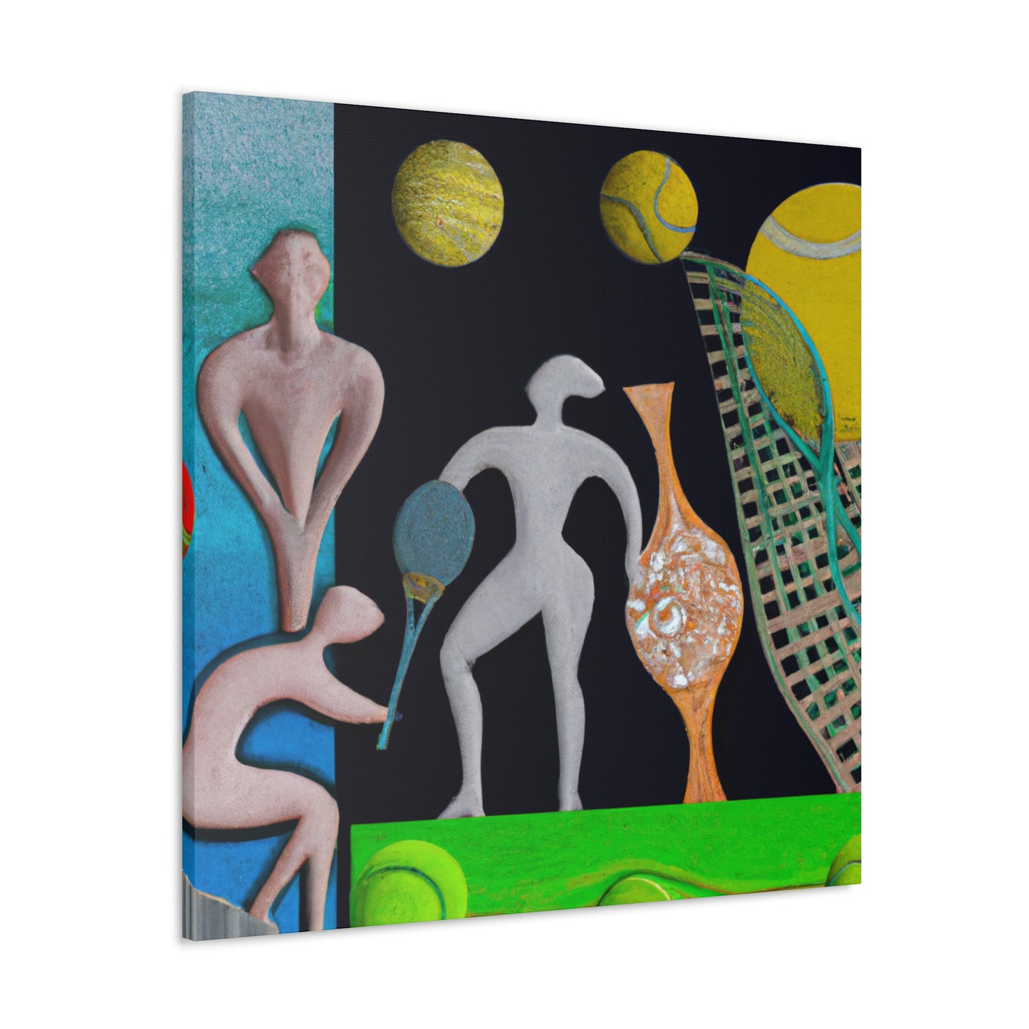 "Tennis in the Twilight" - Canvas