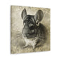 "Chinchilla's Captivating Charisma" - Canvas